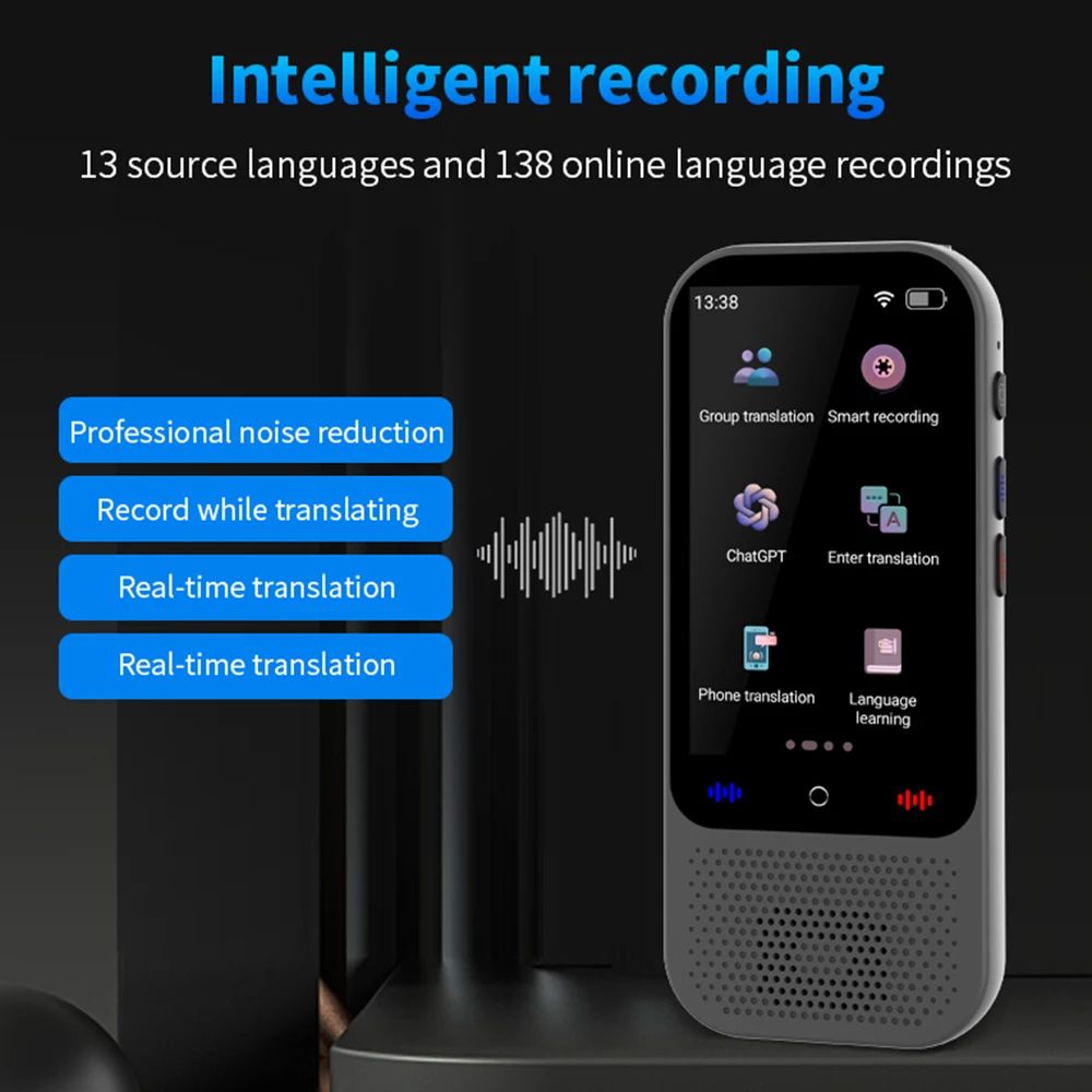 Portable Instant Voice Translator Device - 138 Languages Supported