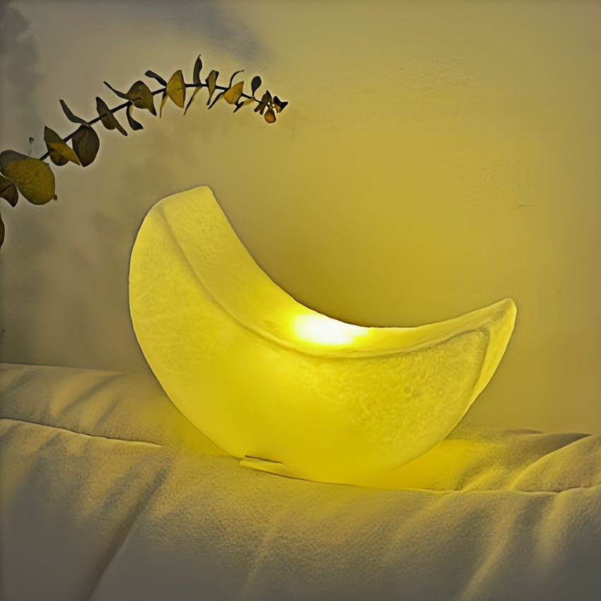 Modern Half Moon Table Lamp with USB Rechargeable Battery