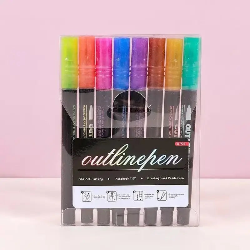 Vibrant Metallic Art Markers Set