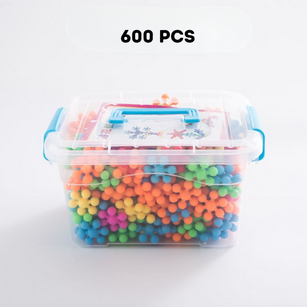 Colorful Magical Building Snow Blocks