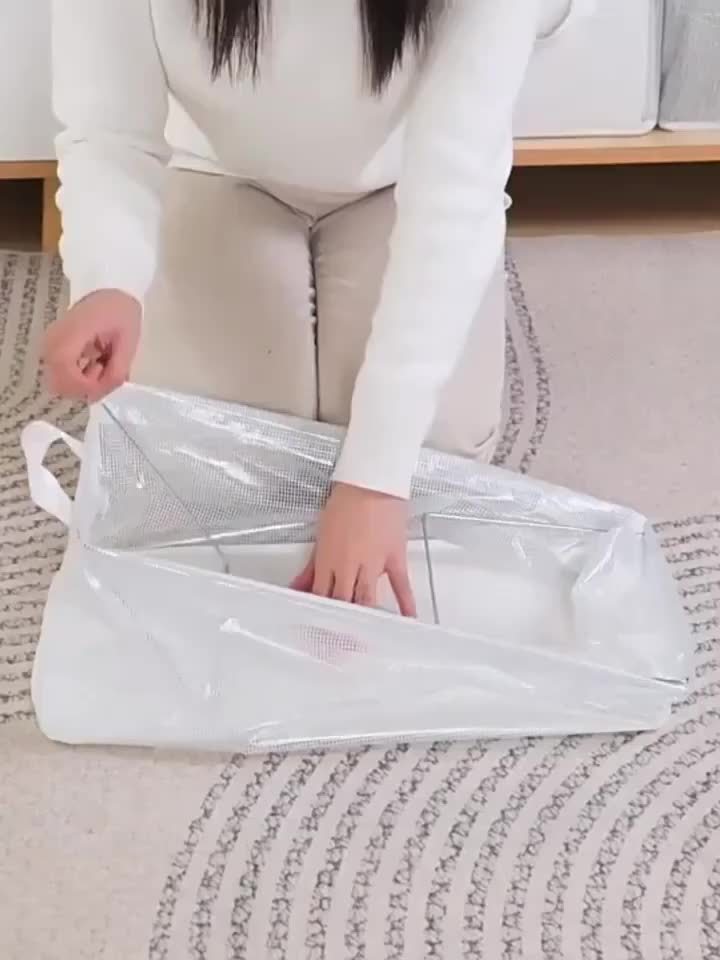 Compact Foldable Storage Containers for Clothes and Books