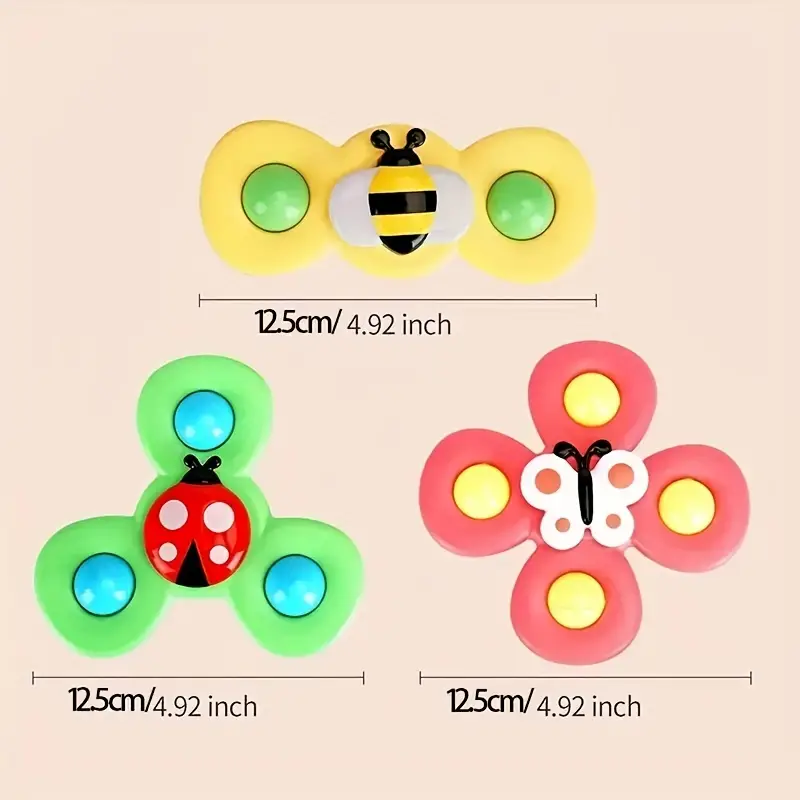 Fun Spin Top Toy Set 3 Piece Pack