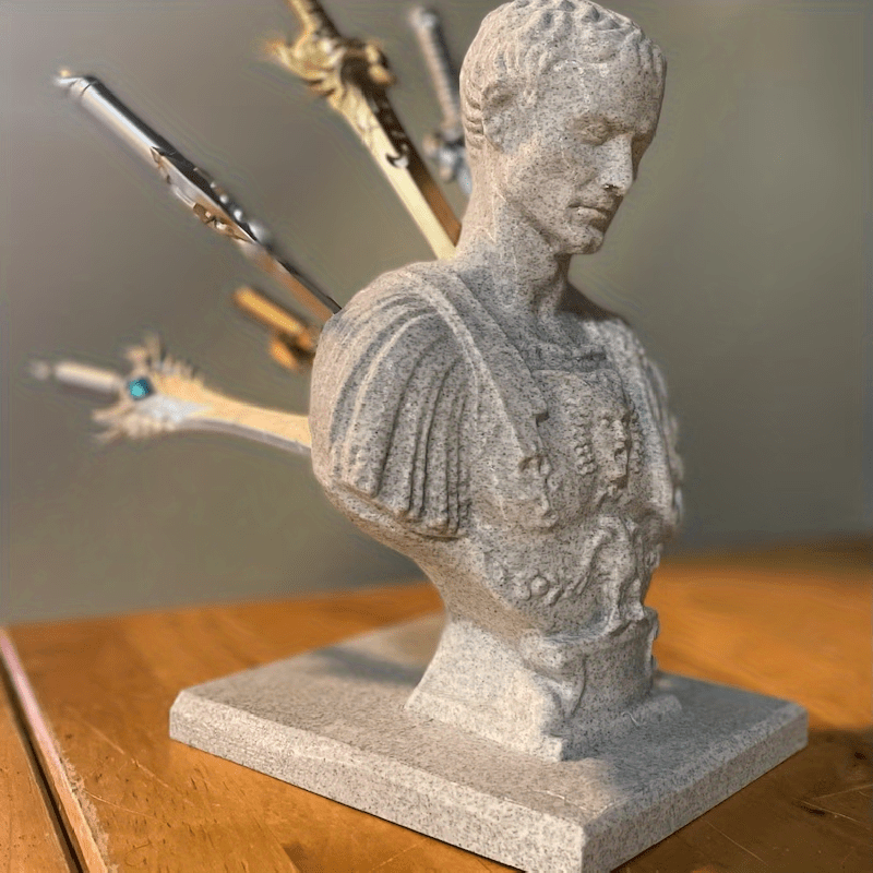 Classic Roman Office Pen Holder