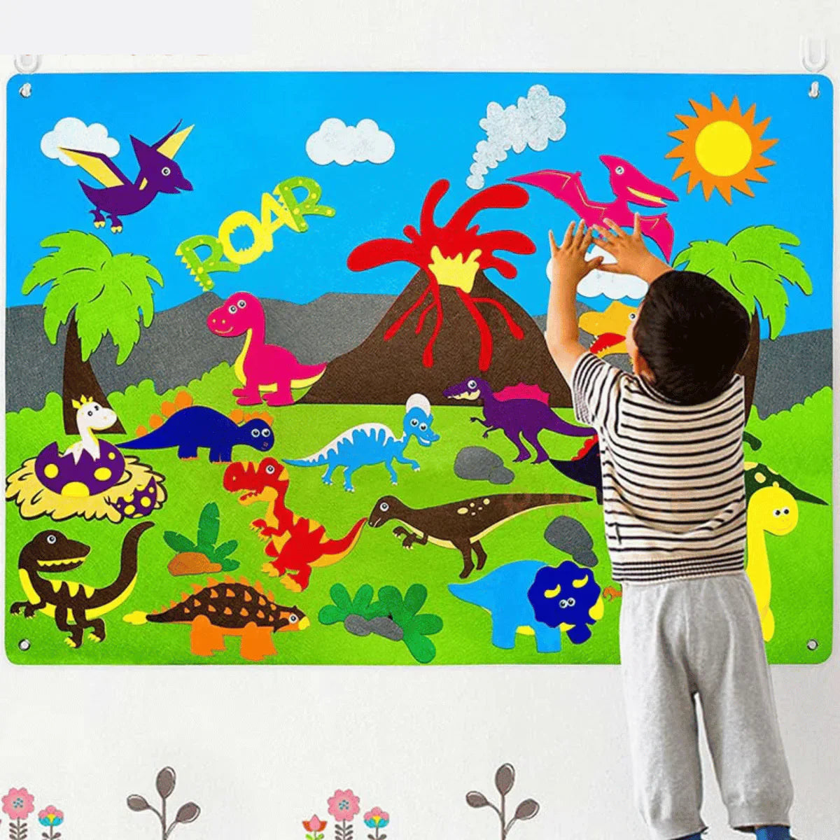 Colorful Animal Learning Board for Kids