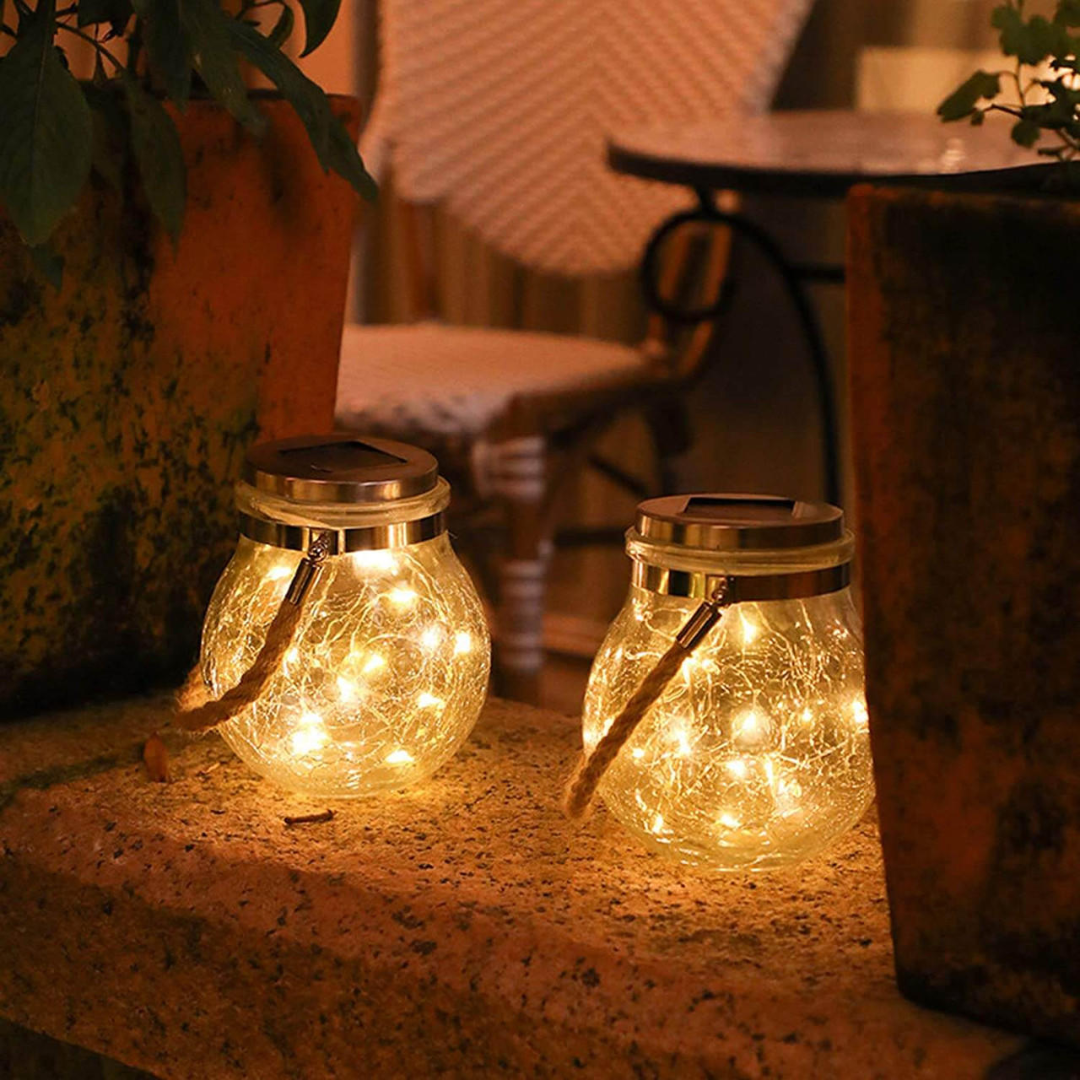 Shattered Effect Outdoor Solar Lamp