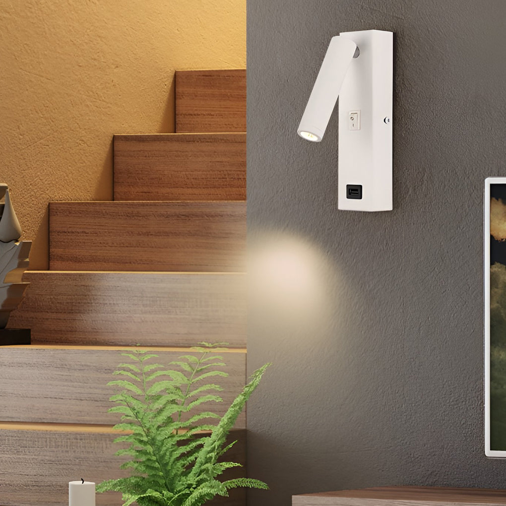 Premium LED Wall Light with Adjustable Arm and USB Charger