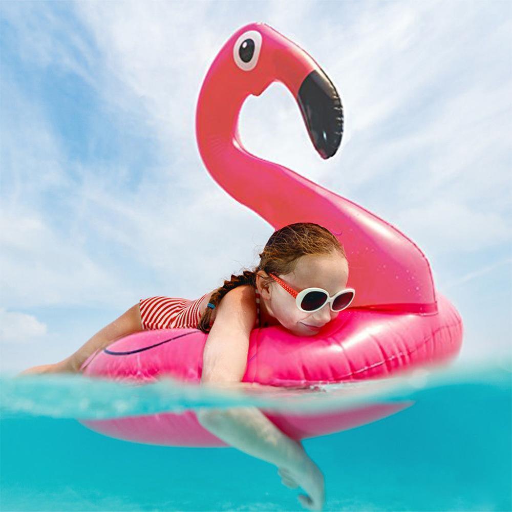 Fun Pink Flamingo Pool Float Ring