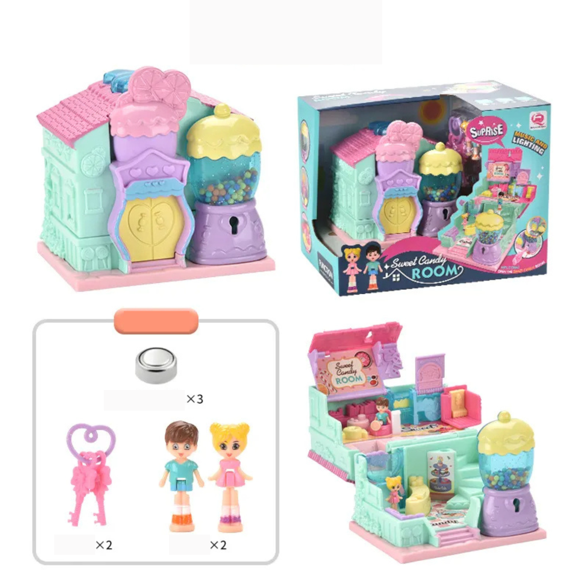 Colorful Kids Playhouse with Lights and Sounds