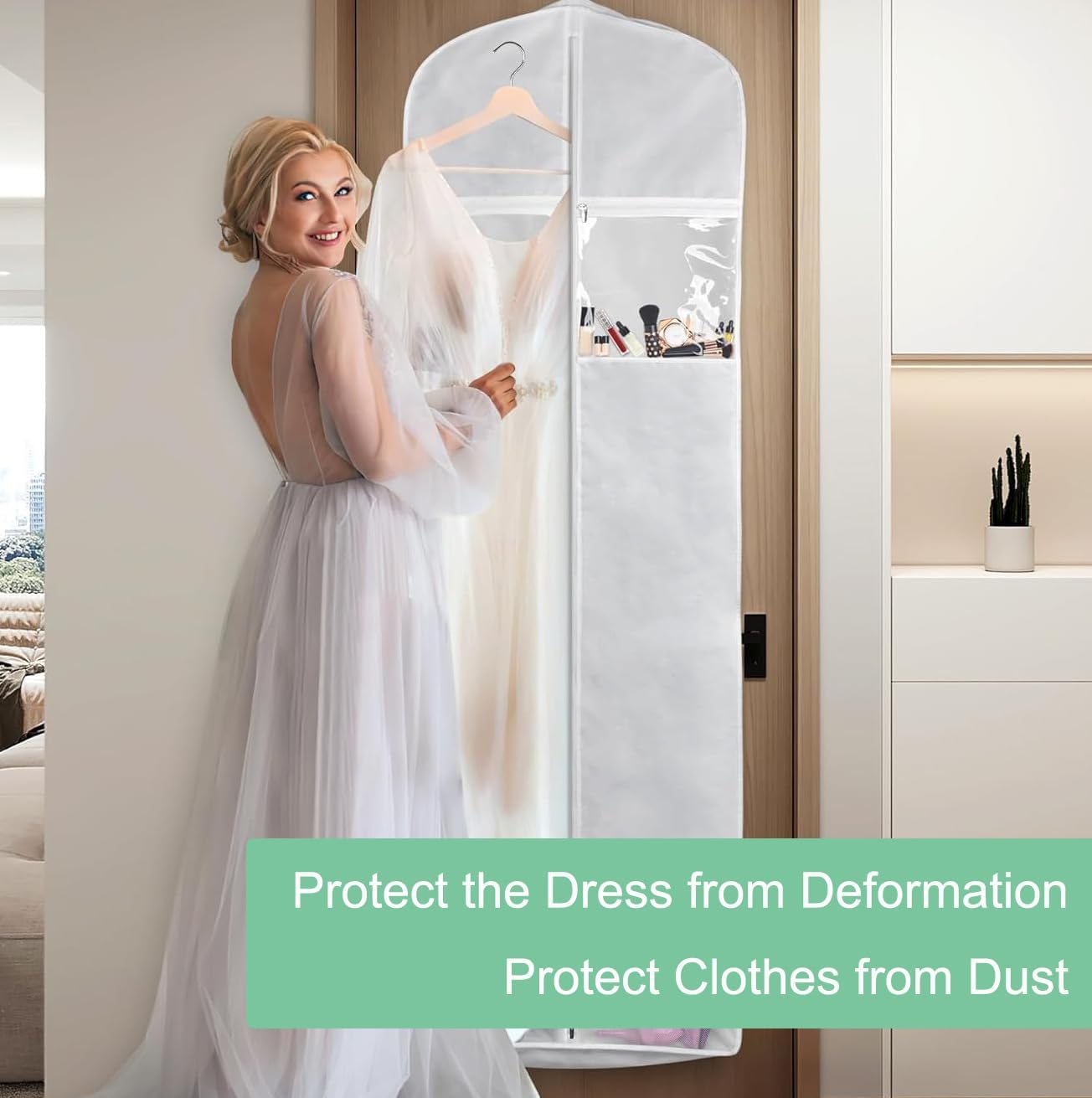 Premium Wedding Gown Storage Bag Set with Free Bonus Bag
