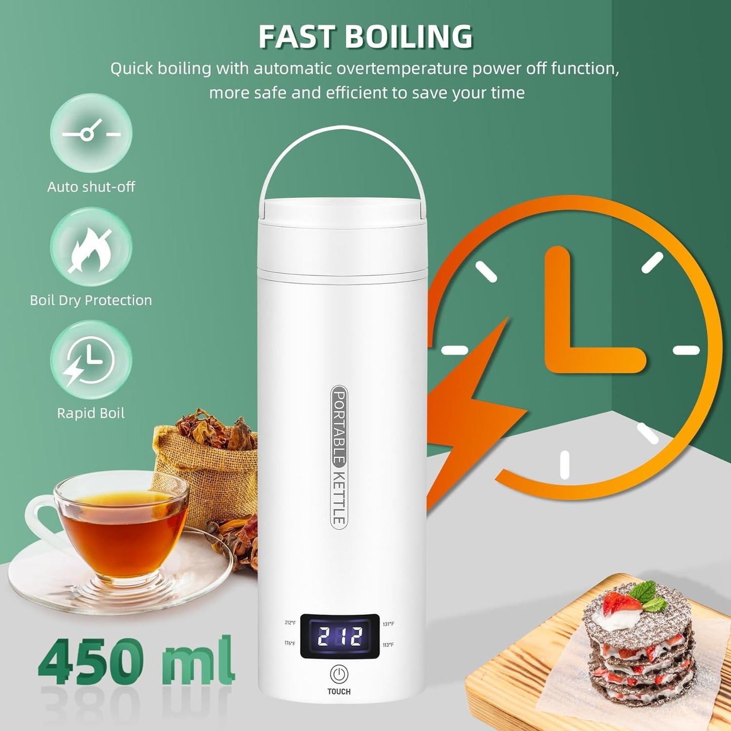 Compact Fast Boil Travel Kettle