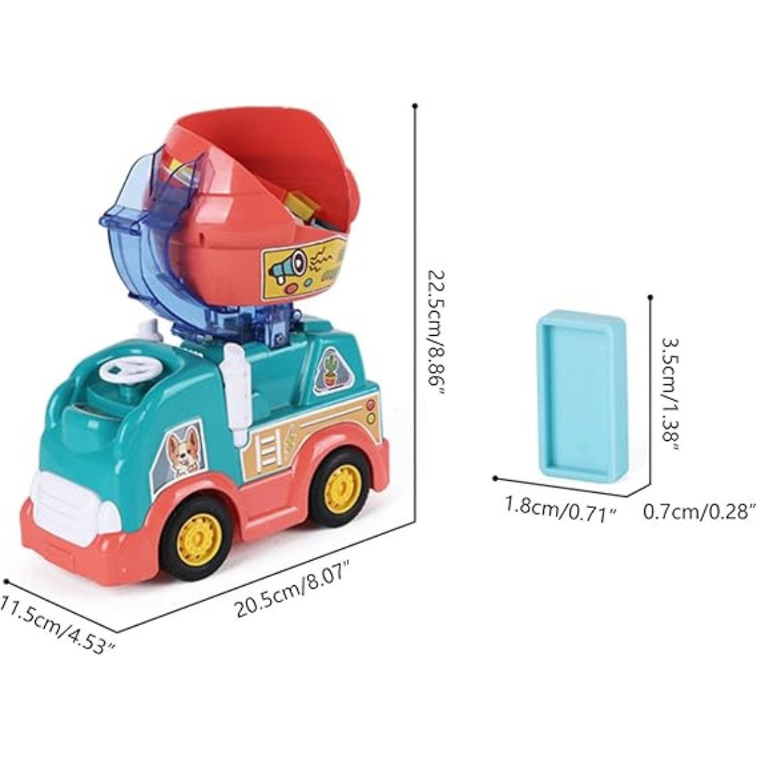 Automatic Domino Laying Toy Truck