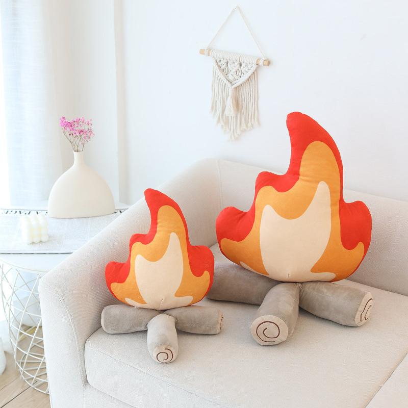 Cozy Flame Throw Pillow