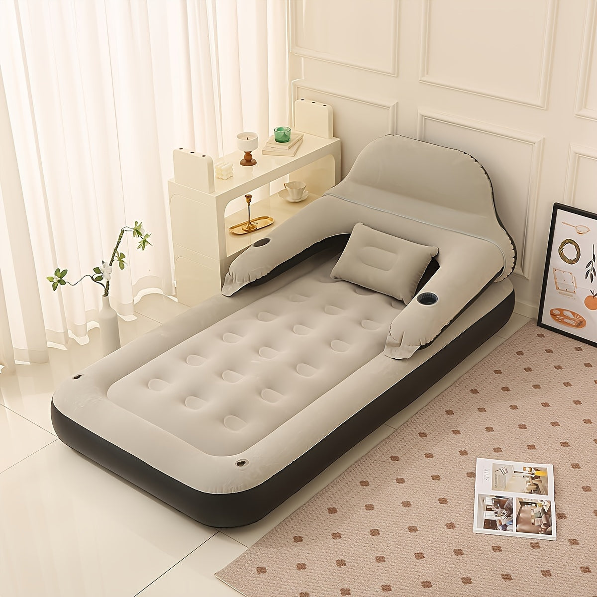 Premium Inflatable Mattress with Lumbar Support