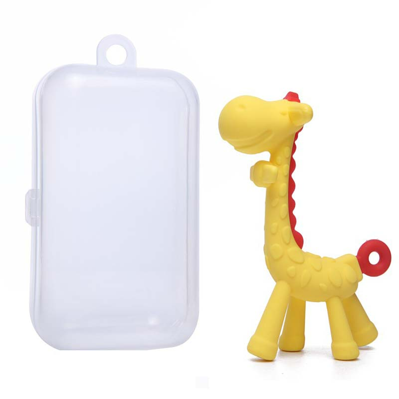 Soft Silicone Baby Giraffe Teether Toy