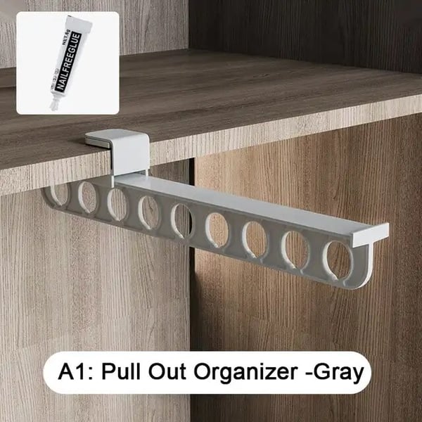 Space Saving Slide Out Clothing Rack