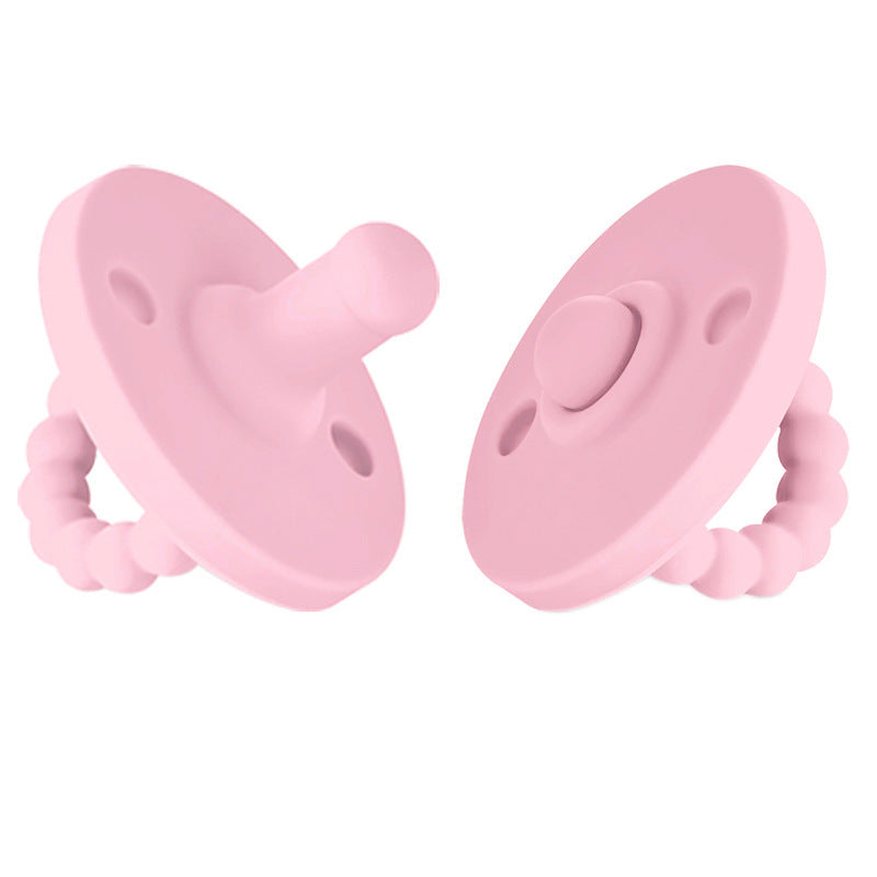 Soft Baby Pacifier with Teether Handle, BPA Free