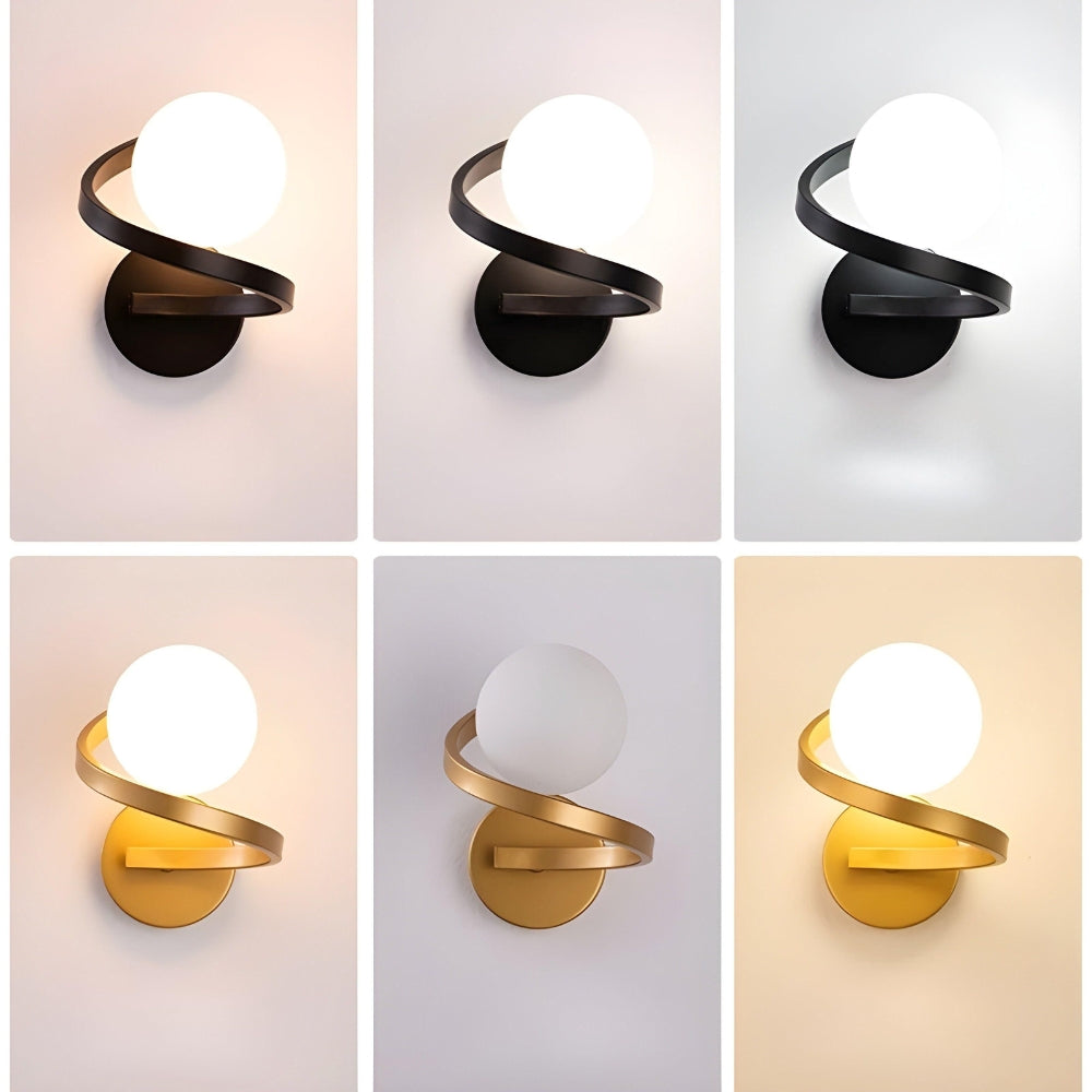 Stylish Spiral LED Wall Lamp Befez