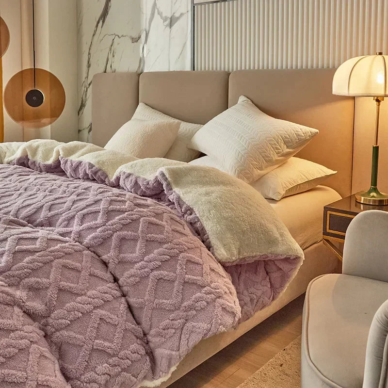 Plush Double Sided Soft Duvet Cover
