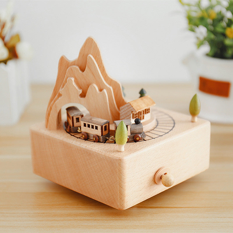 Unique Handcrafted Wood Musical Box