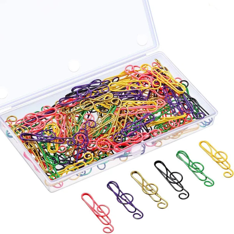 Colorful Metal Paper Clip Music Notes
