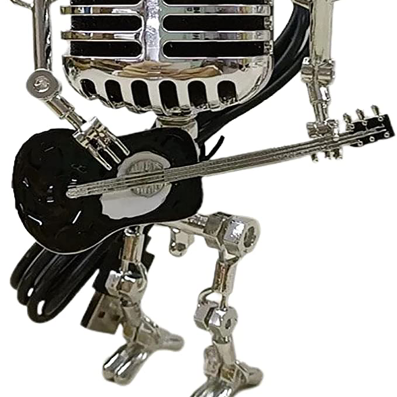 Vintage Style Microphone Robot Toy