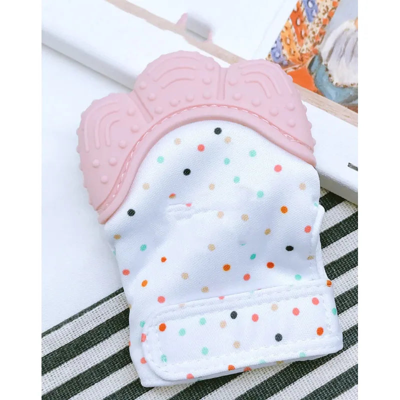 Soft Baby Teething Mitten Gloves