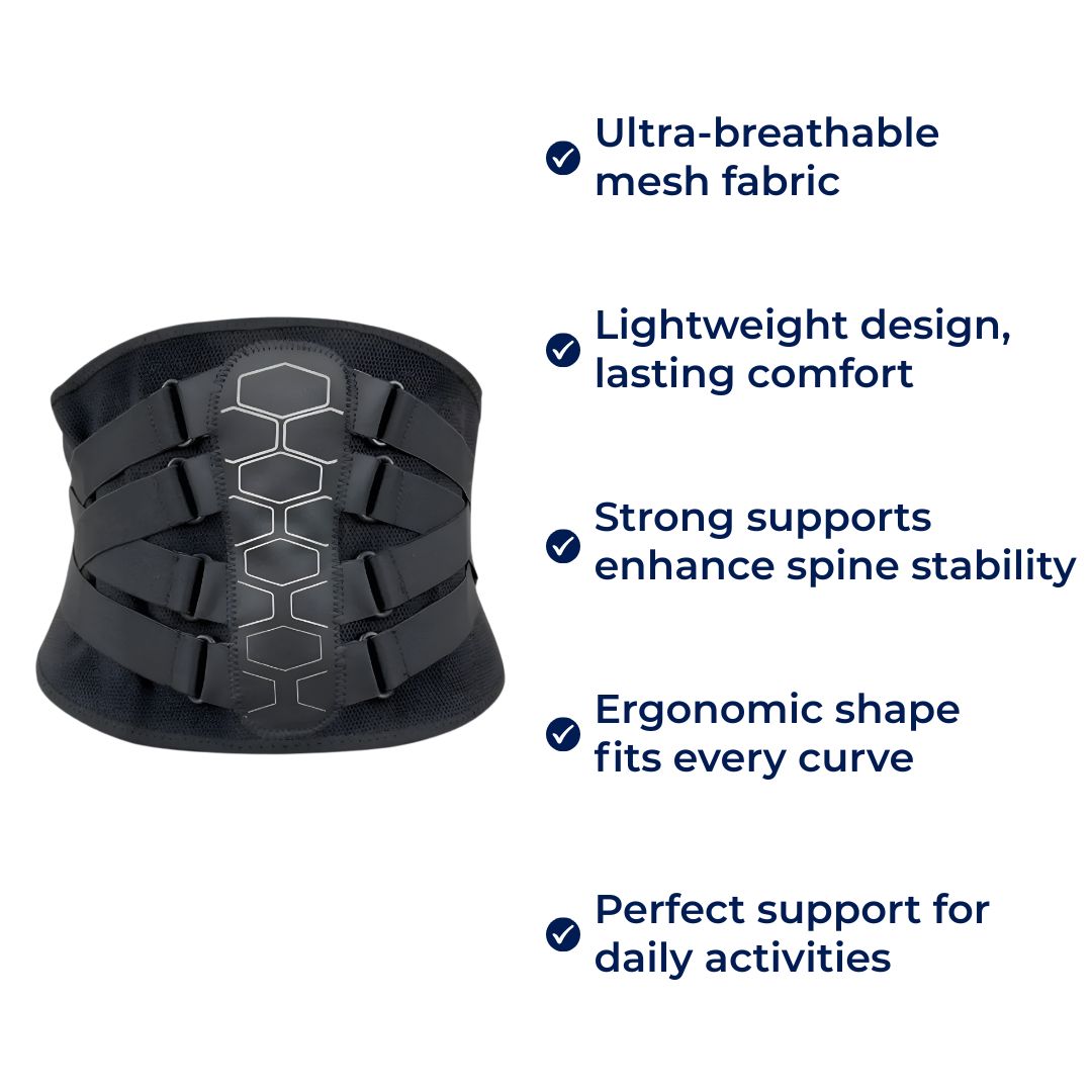 Comfortable Back Support Belt for Pain Relief