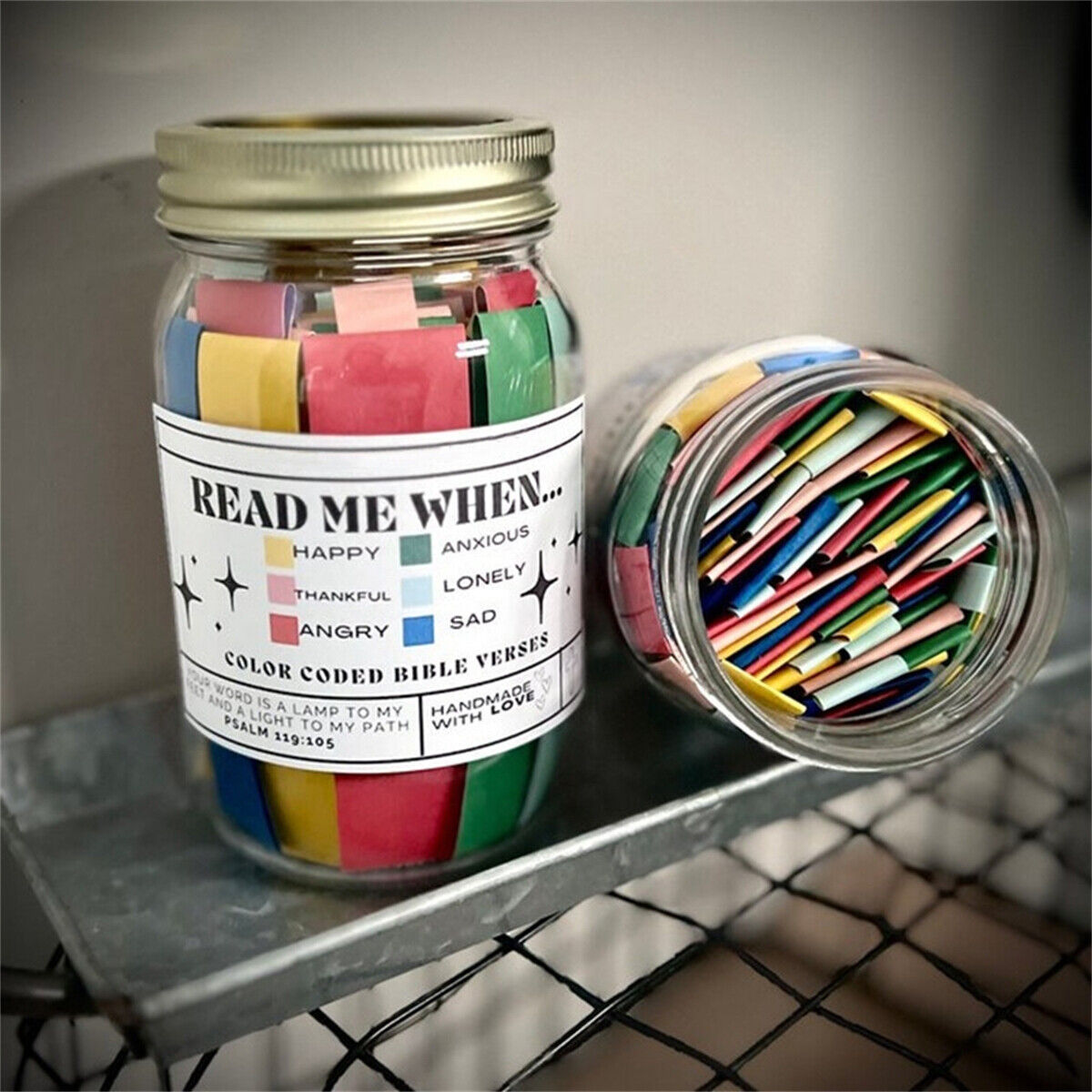 Inspirational Bible Verse Jar for Daily Motivation