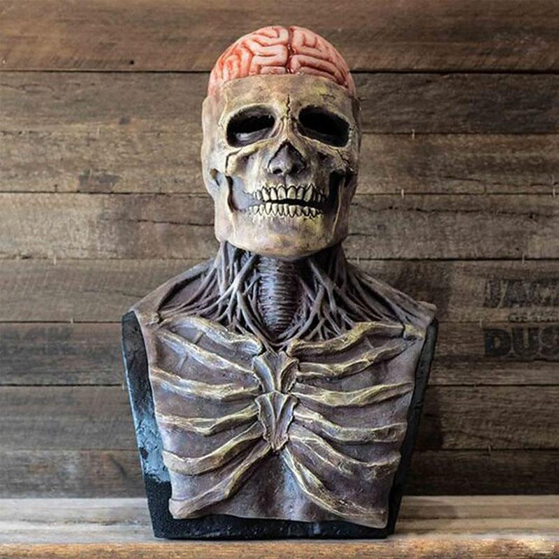 Spooky Skeleton Mask Hat for Halloween Costume