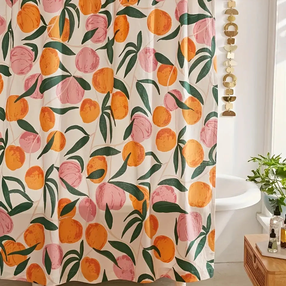 Beautiful Floral Shower Curtain - Modern Bathroom Decor