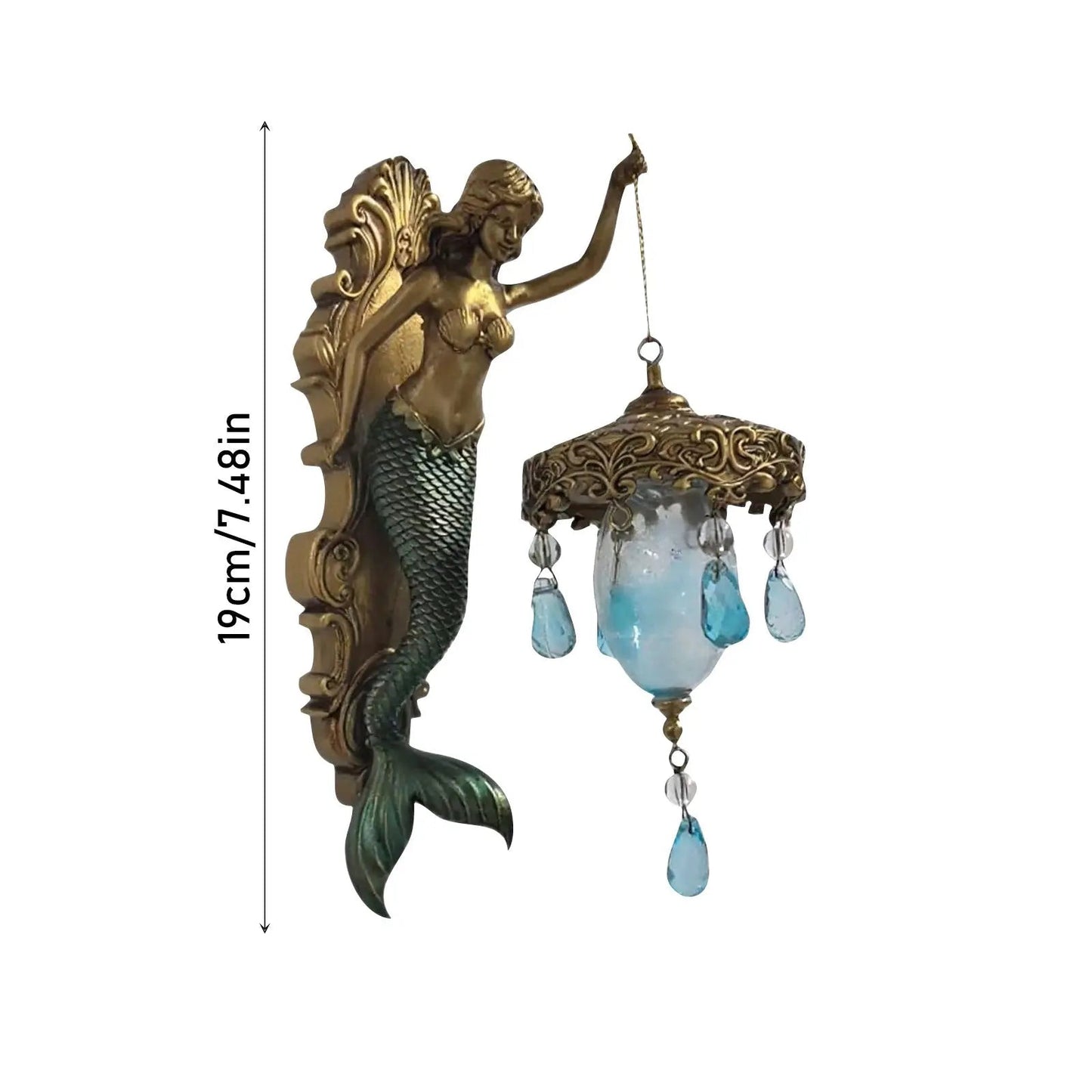 Beautiful Coastal Mermaid Wall Lamp
