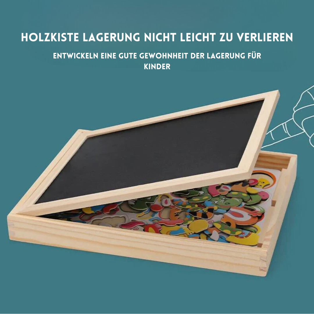 Kid's Double Sided Chalkboard Drawing Table