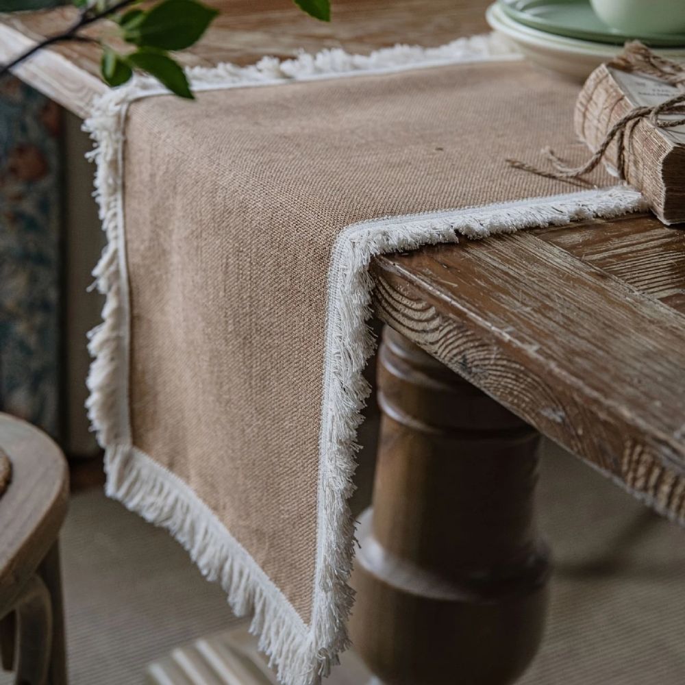 Rustic Natural Jute Table Runner