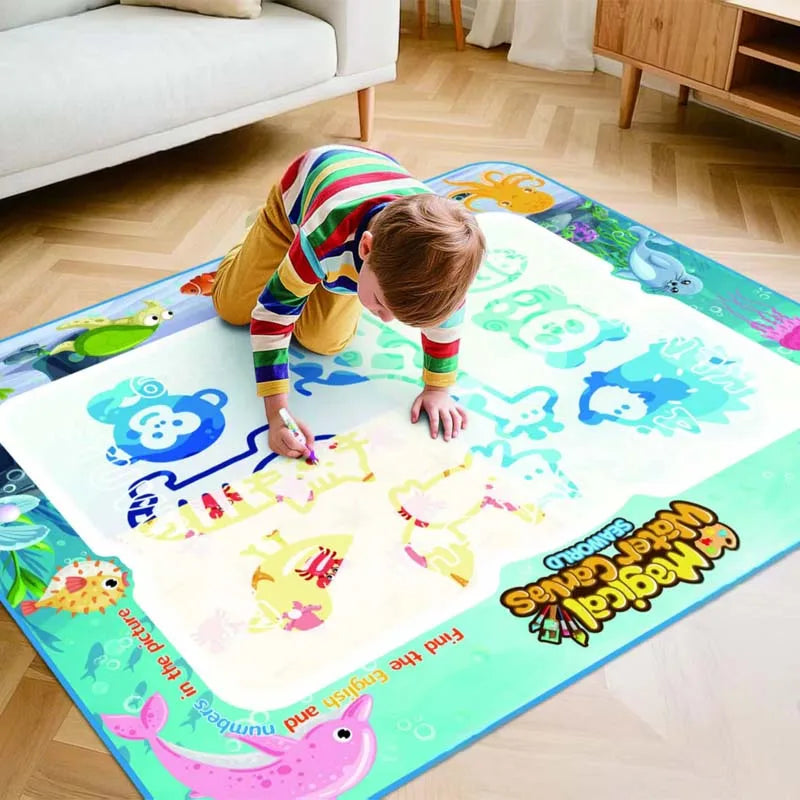 Big Splash Kids Art Mat – Large Water Drawing Playset