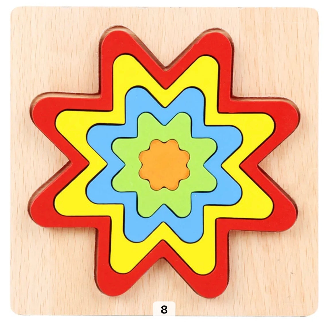 Fun Wood Shape Sorting Puzzle