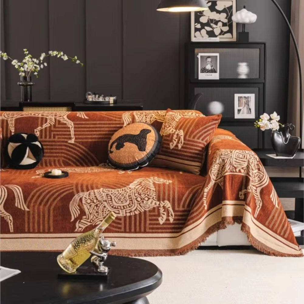 Waterproof Gallora Horse Outdoor Sofa Cover