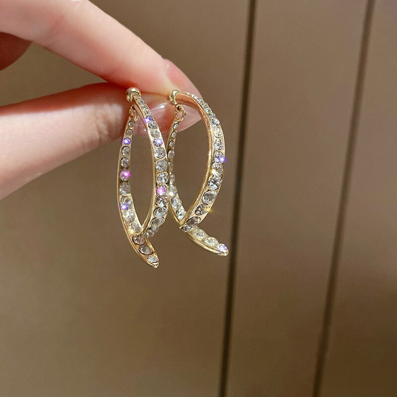 Sparkly Geometric Korean Inspired Earrings
