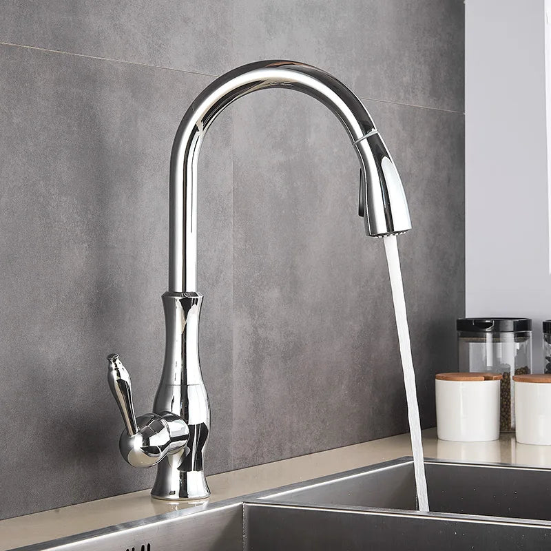 Premium Gold Finish Kitchen Sink Faucet