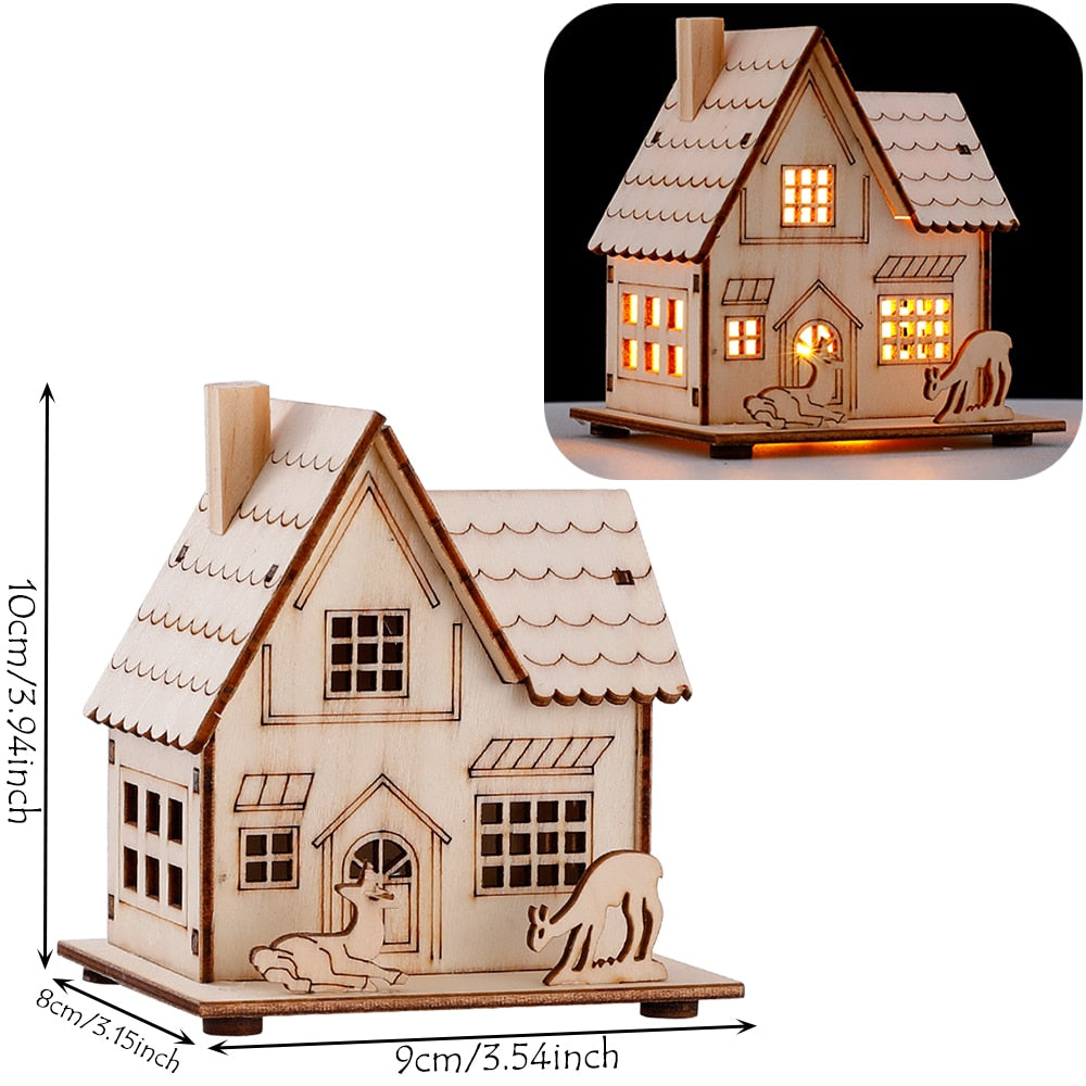 Rustic Wood Hanging Home Glow Lamp