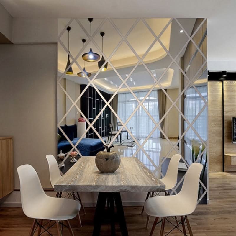 Stylish 3D Wall Mirror Triangle