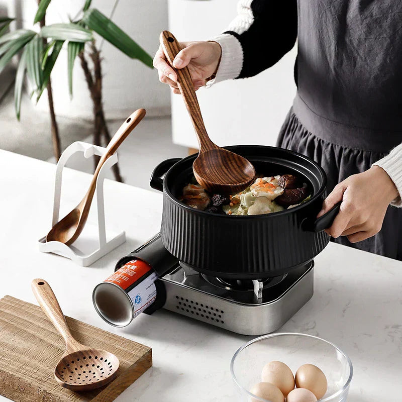 Natural Teak 7-Piece Kitchen Tool Set