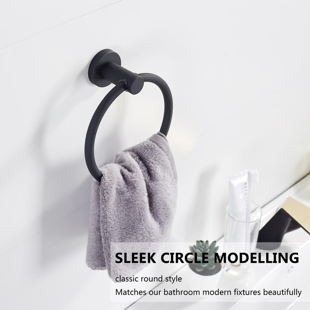 Modern Chrome Towel Ring Holder