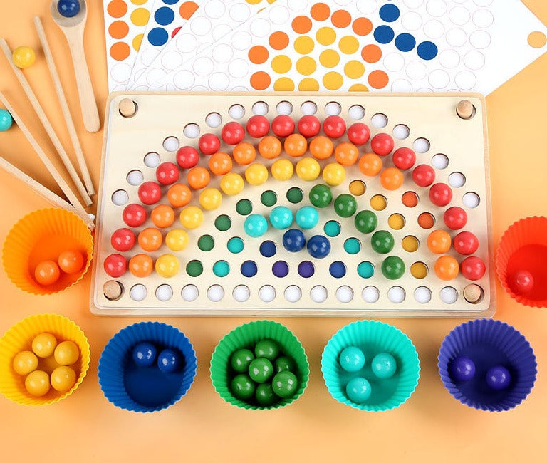 Colorful Wooden Learning Puzzle Board
