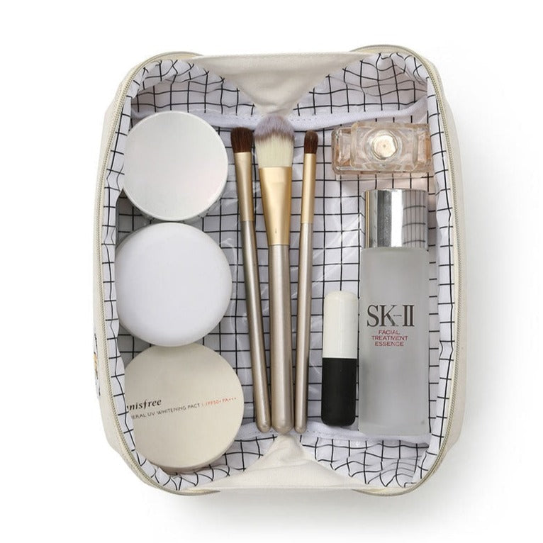 Large Spacious Water Resistant Makeup Bag