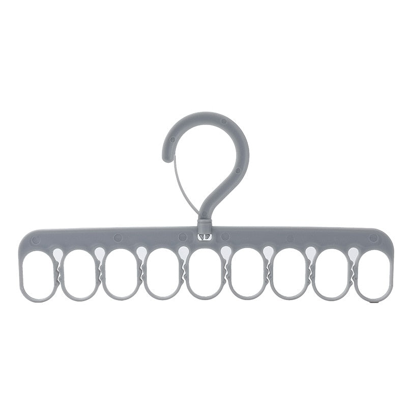 Space Saving Folding Multi Hook Hanger Rack