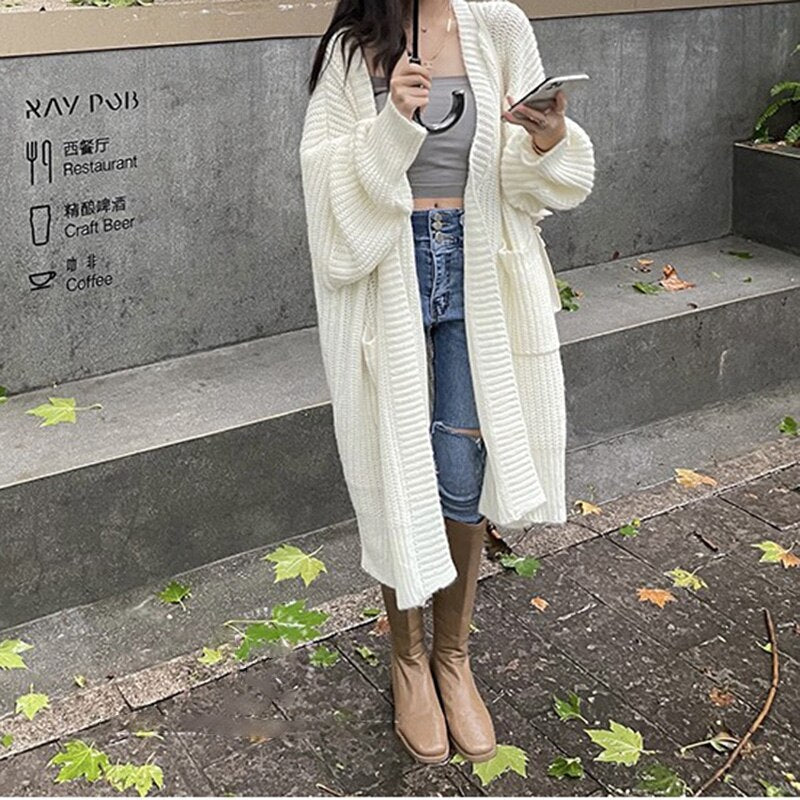 Oversized Slouchy Winter Sweater Coat