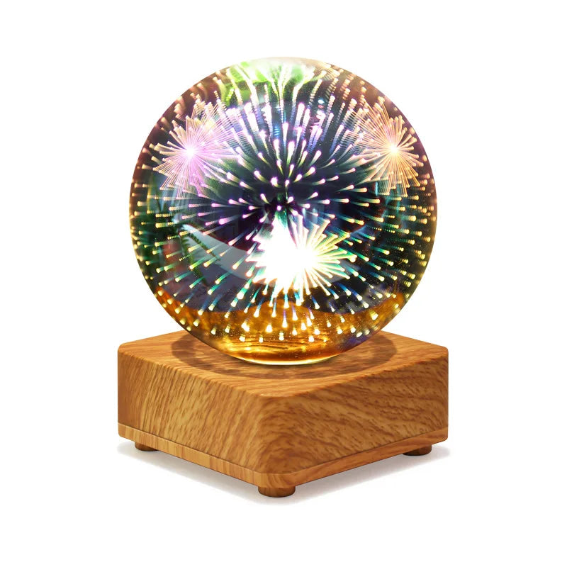 Colorful 3D Star Night Lamp with USB LED Light
