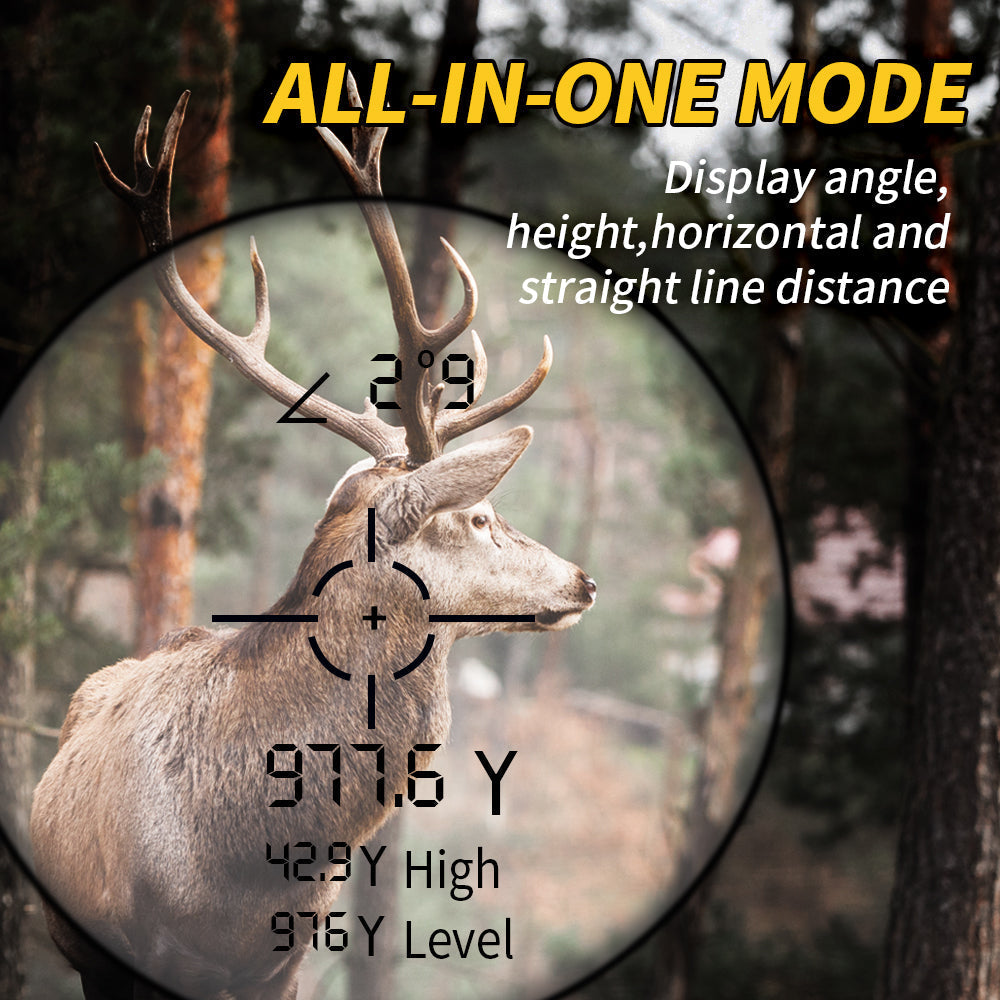 Compact Laser Distance Meter 1000m Waterproof Camo Rangefinder