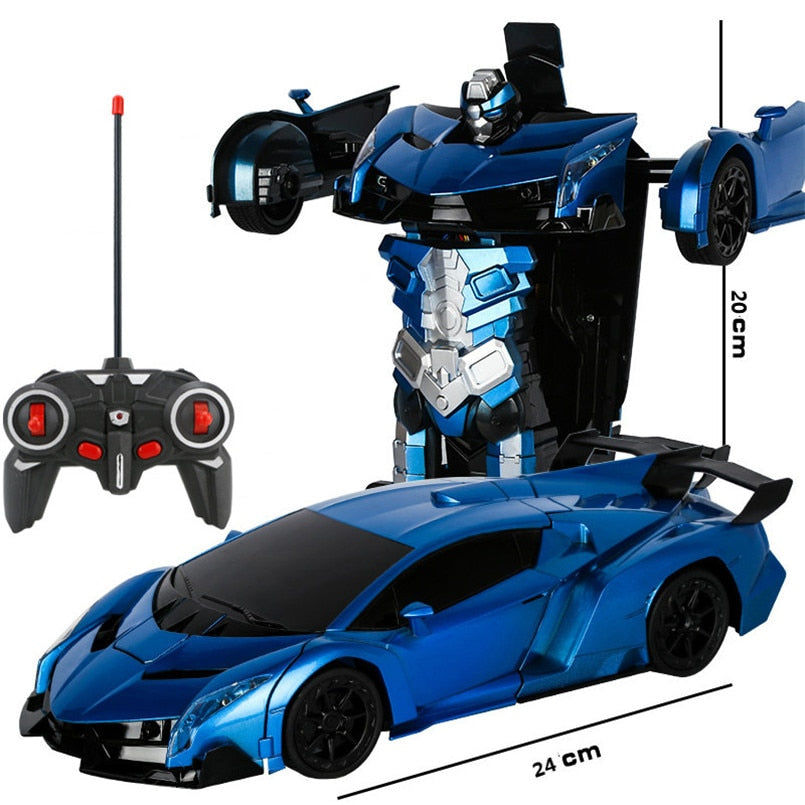 Turbo RC Transforming Robot Racing Car Toy