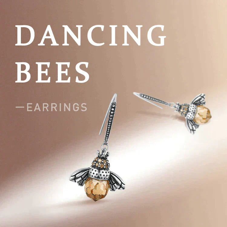 Beautiful Bee Drop Earrings